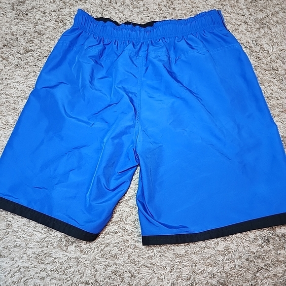 Nike Swim Trunks Mens Medium Blue Black White Shorts 717384-425 - Picture 4 of 6
